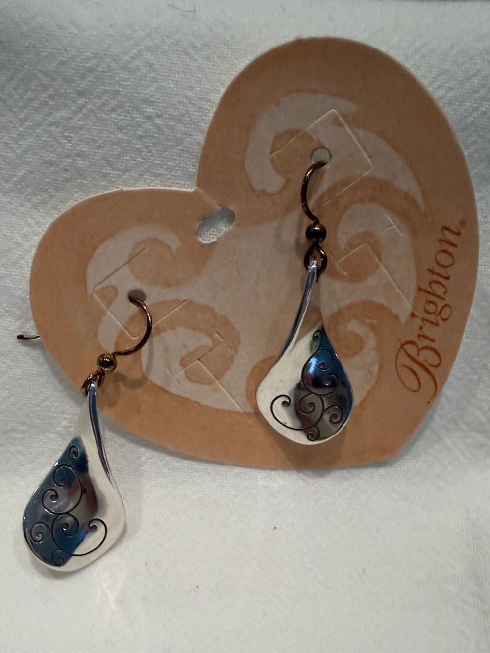 Brighton Silver Twirl French Wire Earrings